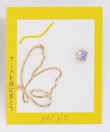 gargle ガーグル：アートシリーズ　ラインアート　鳥　花　蝶　ピアス