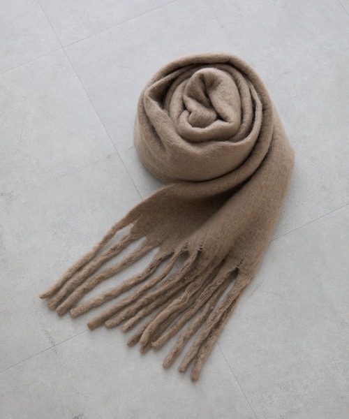 COLONY 2139（コロニートゥーワンスリーナイン）の「無地フェイクウールマフラー（マフラー・レディース・モカ/ライトグレー/チャコールグレー/アイボリー/ブラック・FREE）」の21枚目の写真