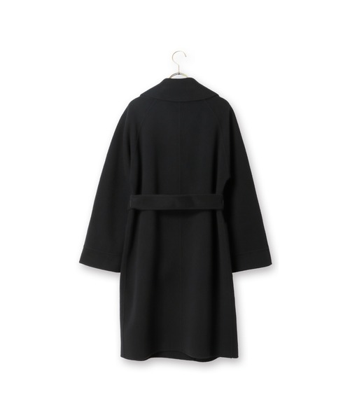 AOYAMA（アオヤマ）の「カシミヤの風合いの良さ、暖かさ、軽さを！【WEB限定】ガウン風リバーコート（ピーコート・レディース・ネイビー/パープル/キャメル/ブラック・L/M）」の13枚目の写真