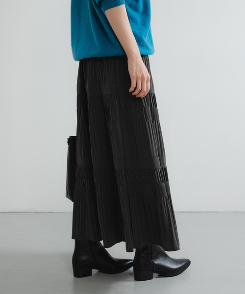【今季新品タグ付き】アーバンリサーチ　プリーツティアードスカート URBAN RESEARCH（アーバンリサーチ） スカート プリーツティアード