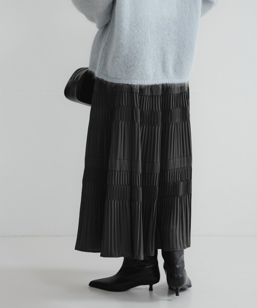【今季新品タグ付き】アーバンリサーチ　プリーツティアードスカート プリーツティアードスカート（スカート）｜URBAN RESEARCH（アーバン
