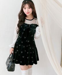 OLIVE des OLIVE | 【TwinkleCollection】リボンミニワンピース(ワンピース)