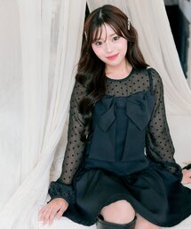 OLIVE des OLIVE | 【TwinkleCollection】リボンミニワンピース(ワンピース)