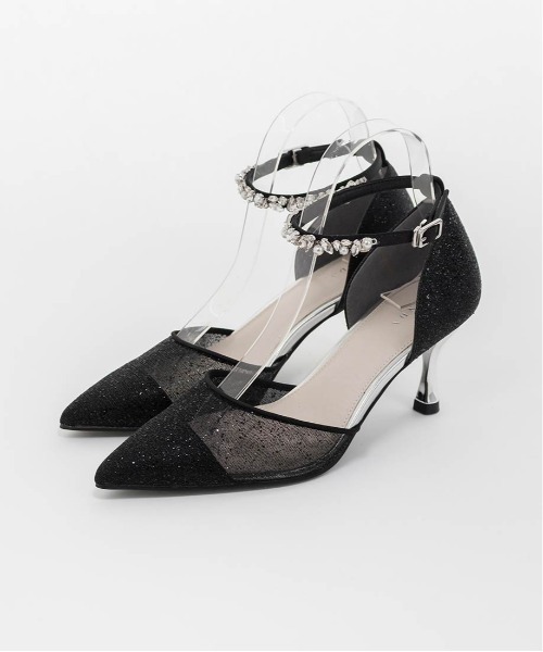 RANDA（ランダ）の「2WAY ラメシアーセパレートパンプス（パンプス・レディース・ベージュ/グレー/ブラック・S/M/L/LL）」の8枚目の写真