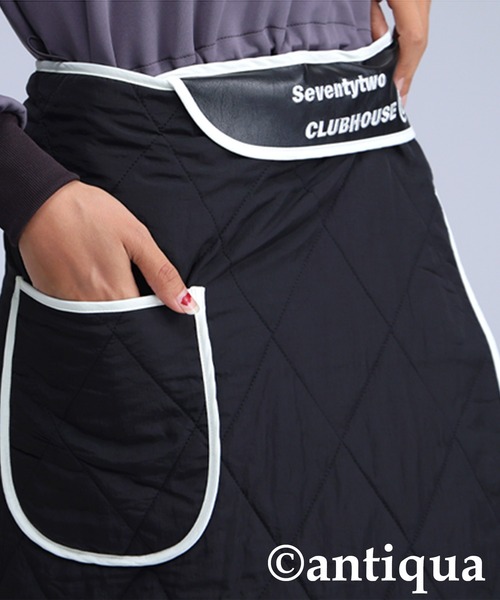 antiqua（アンティカ）の「【STCH】キルティングブランケット（ストール/ショール・レディース・ブラック・ONESIZE）」の6枚目の写真