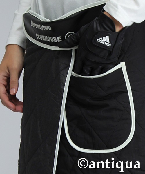 antiqua（アンティカ）の「【STCH】キルティングブランケット（ストール/ショール・レディース・ブラック・ONESIZE）」の3枚目の写真