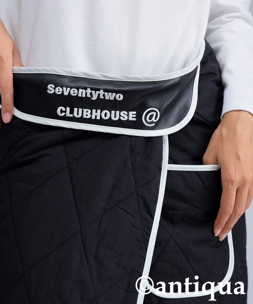 antiqua（アンティカ）の「【STCH】キルティングブランケット（ストール/ショール・レディース・ブラック・ONESIZE）」の4枚目の写真