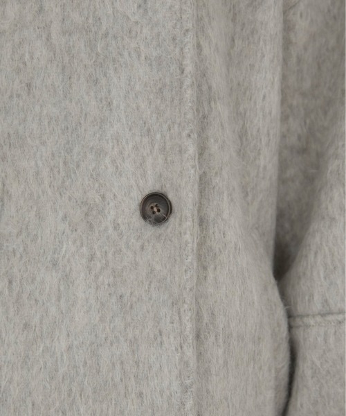 ANGIE（アンジー）の「マルチWAY シャギーミドルコート（ピーコート・レディース・グレー/杢グレー/ブラウン/ベージュ・FREE）」の7枚目の写真