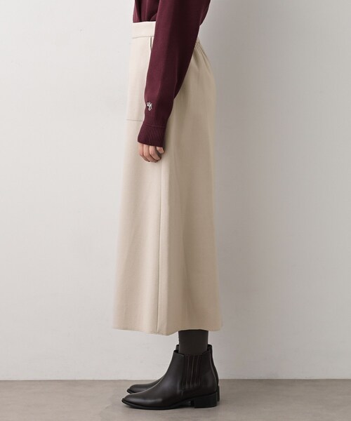 Dessin（デッサン）の「メルトンジャージフレアスカート（スカート・レディース・ホワイト系/ブラック/ブラウン系その他/ナチュラル・00/01/02/03）」の10枚目の写真