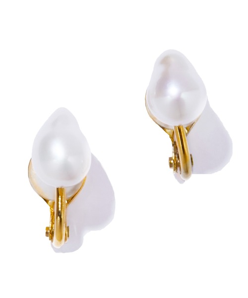 les bonbon（ルボンボン）の「【les bon bon】organic pearl earring WH/オーガニック パール イヤリング BOB826（イヤリング・レディース・シルバー・FREE）」の2枚目の写真
