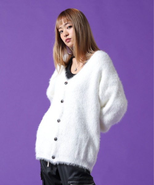 DANKE SCHON(ダンケシェーン)の「【WEB&DEPOT限定】DankeSchon/ダンケシェーン/SHAGGY CARDIGAN(カーディガン/ボレロ・メンズ・ホワイト/モスグリーン/ブラック・L/M/XL)」の18枚目の写真