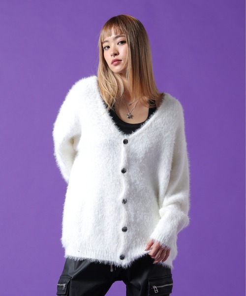 DANKE SCHON(ダンケシェーン)の「【WEB&DEPOT限定】DankeSchon/ダンケシェーン/SHAGGY CARDIGAN(カーディガン/ボレロ・メンズ・ホワイト/モスグリーン/ブラック・L/M/XL)」の19枚目の写真