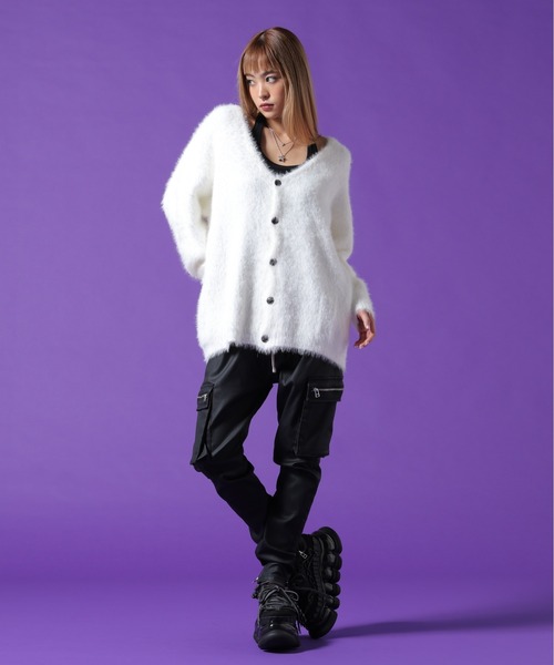 DANKE SCHON(ダンケシェーン)の「【WEB&DEPOT限定】DankeSchon/ダンケシェーン/SHAGGY CARDIGAN(カーディガン/ボレロ・メンズ・ホワイト/モスグリーン/ブラック・L/M/XL)」の20枚目の写真