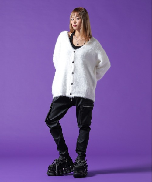 DANKE SCHON(ダンケシェーン)の「【WEB&DEPOT限定】DankeSchon/ダンケシェーン/SHAGGY CARDIGAN(カーディガン/ボレロ・メンズ・ホワイト/モスグリーン/ブラック・L/M/XL)」の22枚目の写真