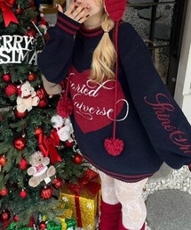 continuer de NICE CLAUP | 【HolidayCollection】モールハートBIGニット(ニット/セーター)