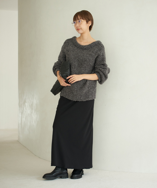 plage（プラージュ）の「Super Light Wool プルオーバー（ニット/セーター・レディース・グレー/ベージュ・FREE）」の3枚目の写真