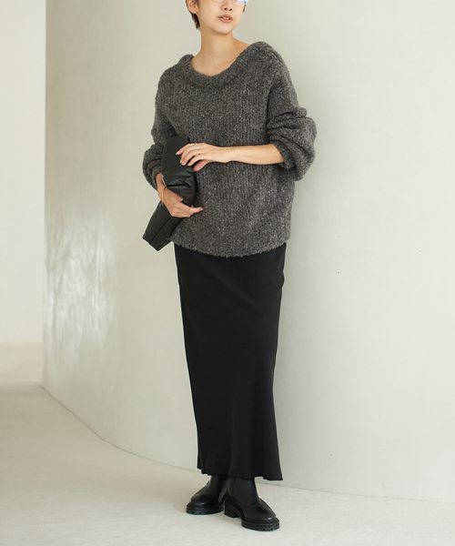 plage（プラージュ）の「Super Light Wool プルオーバー（ニット/セーター・レディース・グレー/ベージュ・FREE）」の6枚目の写真
