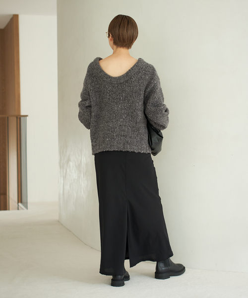 plage（プラージュ）の「Super Light Wool プルオーバー（ニット/セーター・レディース・グレー/ベージュ・FREE）」の7枚目の写真