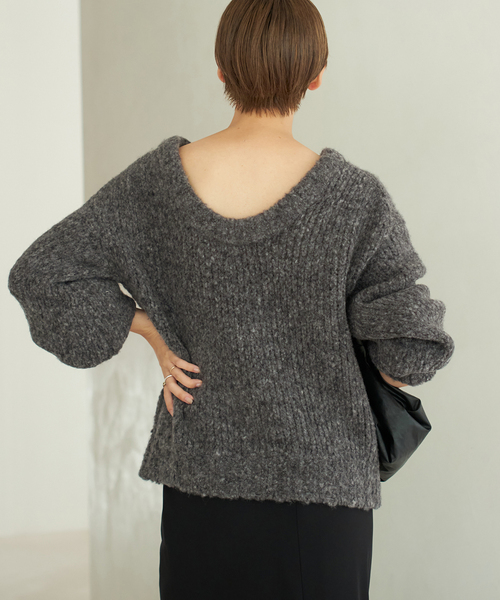 plage（プラージュ）の「Super Light Wool プルオーバー（ニット/セーター・レディース・グレー/ベージュ・FREE）」の11枚目の写真