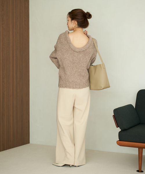 plage（プラージュ）の「Super Light Wool プルオーバー（ニット/セーター・レディース・グレー/ベージュ・FREE）」の15枚目の写真