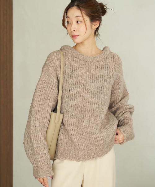 plage（プラージュ）の「Super Light Wool プルオーバー（ニット/セーター・レディース・グレー/ベージュ・FREE）」の17枚目の写真