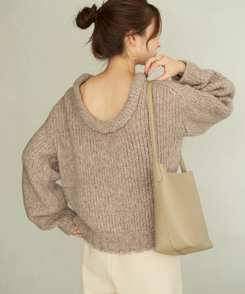 plage（プラージュ）の「Super Light Wool プルオーバー（ニット/セーター・レディース・グレー/ベージュ・FREE）」の19枚目の写真