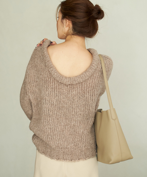 plage（プラージュ）の「Super Light Wool プルオーバー（ニット/セーター・レディース・グレー/ベージュ・FREE）」の20枚目の写真