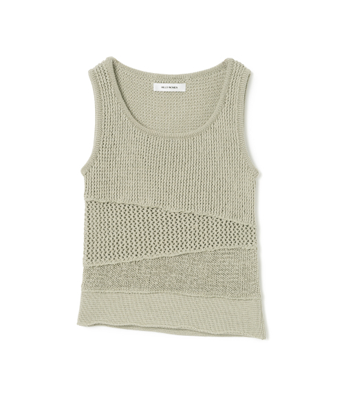 MILLO WOMEN(ミロウーマン)の「ミックスドニットスリーブレス【イエローグリーン】(Tシャツ/カットソー・レディース・その他・SMALL/MEDIUM)」の2枚目の写真