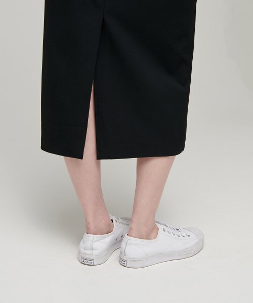MUSINSA STANDARD WOMAN（ムシンサスタンダードウーマン）の「レディースハイウエストロングスカート[ブラック]（スカート・レディース・その他・SMALL/MEDIUM/LARGE/X-SMALL）」の4枚目の写真