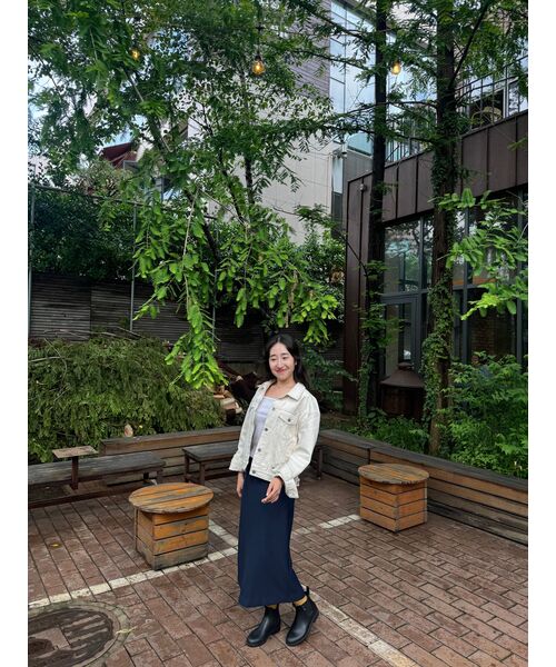 MUSINSA STANDARD WOMAN（ムシンサスタンダードウーマン）の「レディースハイウエストロングスカート[ブラック]（スカート・レディース・その他・SMALL/MEDIUM/LARGE/X-SMALL）」の5枚目の写真