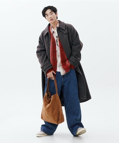 MUSINSA STANDARD（ムシンサスタンダード）の「起毛ビッグワイドデニムパンツ [ミディアムインディゴ]（デニムパンツ・メンズ・その他・40/38/42/36/34/32/30/31/33/26/27/28/29）」の7枚目の写真