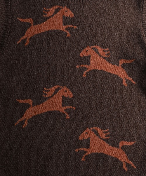 BALLAST ARK（バラストアーク）の「BALLAST ARK / バラストアーク：Gallop Knit：BA12-K001[AST]（ニット/セーター・メンズ・ブラウン系その他/アイボリー/ブラウン・L/M）」の19枚目の写真