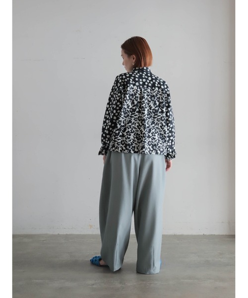 FIL DE FER（フィルデフェール）の「TRツイル　カーブドロストパンツ（その他パンツ・レディース・ベージュ/グレー・FREE）」の17枚目の写真