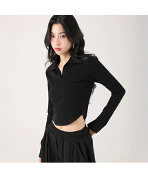 AVANDRESS（アバンドレス ）の「Ant Waist Collar Knit BLACK（ニット/セーター）」