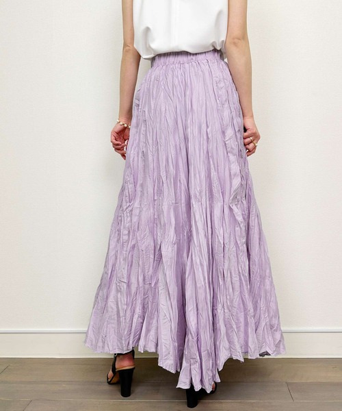 Lo-Fi(ローファイ)の「シワ加工プリーツスカート(スカート・レディース・ラベンダー/サックスブルー・M)」の13枚目の写真
