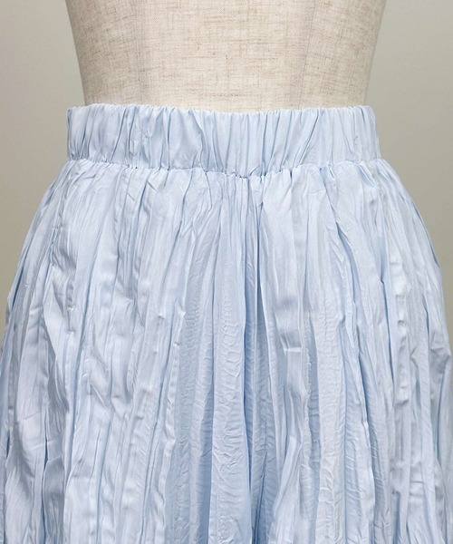 Lo-Fi(ローファイ)の「シワ加工プリーツスカート(スカート・レディース・ラベンダー/サックスブルー・M)」の8枚目の写真