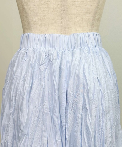 Lo-Fi(ローファイ)の「シワ加工プリーツスカート(スカート・レディース・ラベンダー/サックスブルー・M)」の9枚目の写真