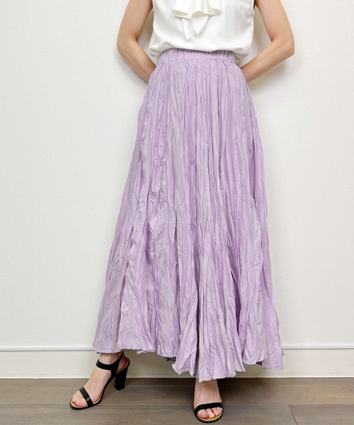 Lo-Fi(ローファイ)の「シワ加工プリーツスカート(スカート・レディース・ラベンダー/サックスブルー・M)」の15枚目の写真