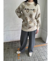 フラワーモヘアプルオーバー