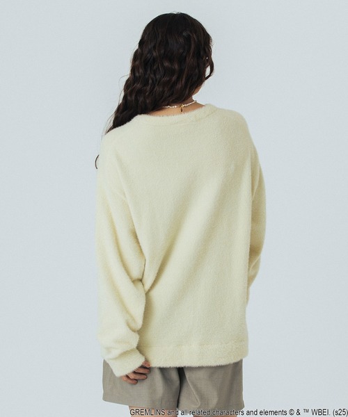 ROSE BUD(ローズバッド)の「(ROSE BUD LIMITED)GREMLINS SHAGGY KNIT(ニット/セーター・レディース・オフホワイト/ブラック・ONE SIZE)」の13枚目の写真