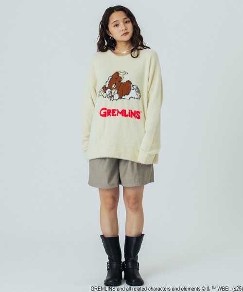 ROSE BUD(ローズバッド)の「(ROSE BUD LIMITED)GREMLINS SHAGGY KNIT(ニット/セーター・レディース・オフホワイト/ブラック・ONE SIZE)」の16枚目の写真