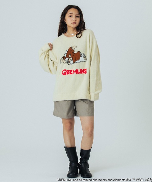 ROSE BUD(ローズバッド)の「(ROSE BUD LIMITED)GREMLINS SHAGGY KNIT(ニット/セーター・レディース・オフホワイト/ブラック・ONE SIZE)」の17枚目の写真