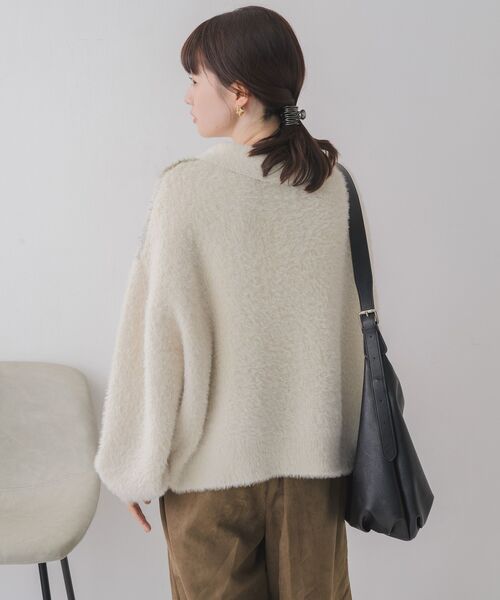 RETRO GIRL(レトロガール)の「アーガイルポロニット(ニット/セーター・レディース・ライトグレー/ナチュラル/ブルー・FREE)」の22枚目の写真