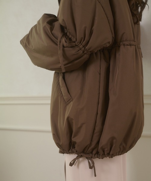 padding stand collar middle blouson / ナカワタスタンドカラーミドル