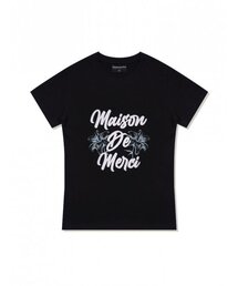 FABULOUS ARCHIVE（ファビュラスアーカイブ）の「Women's Flower Span Single Jersey Short Sleeve T-Shirt Black (FCD2TS513W)（Tシャツ/カットソー）」