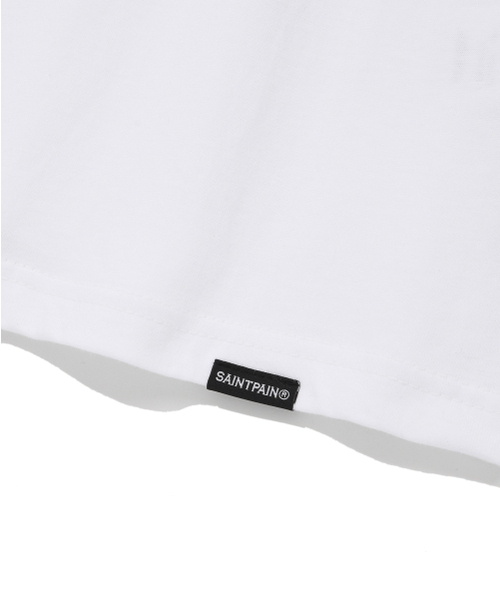 SAINTPAIN（セイントペイン）の「SPセイントビッグスターロゴVネックTシャツ-ホワイト（Tシャツ/カットソー・レディース・その他・LARGE/MEDIUM）」の6枚目の写真