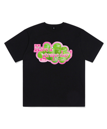 グレープデイ プリンティング 半袖Tシャツ ブラック