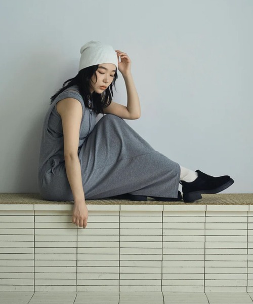 merrylatte(メリーラテ)の「layered sweat onepiece(ワンピース・レディース・グレー・FREE)」の5枚目の写真