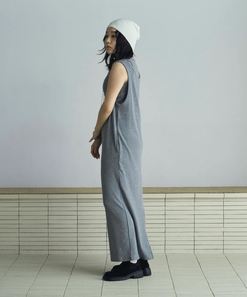 merrylatte(メリーラテ)の「layered sweat onepiece(ワンピース・レディース・グレー・FREE)」の8枚目の写真