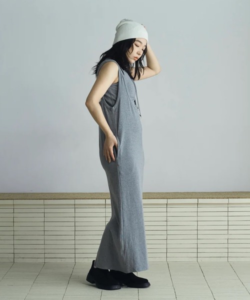 merrylatte(メリーラテ)の「layered sweat onepiece(ワンピース・レディース・グレー・FREE)」の10枚目の写真